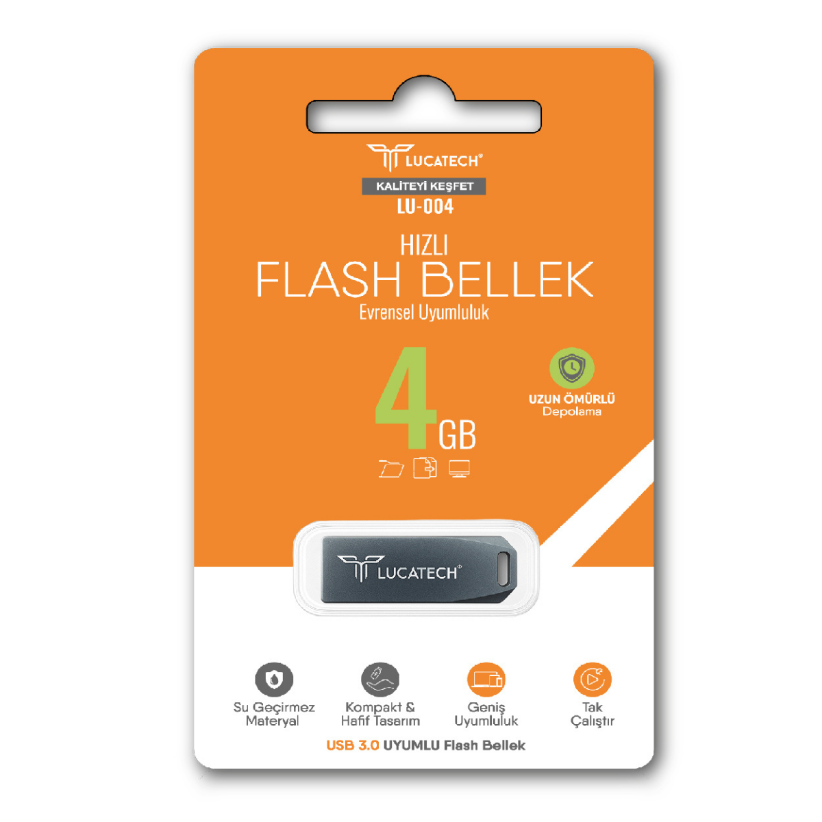 Lucatech LU-004 4 GB USB 3.0 Hızlı Flash Bellek - Toptan Satış