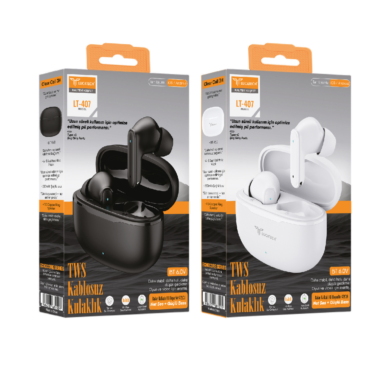 Lucatech LT-407 Bluetooth 6.0 Kulaklık I Toptan Satış