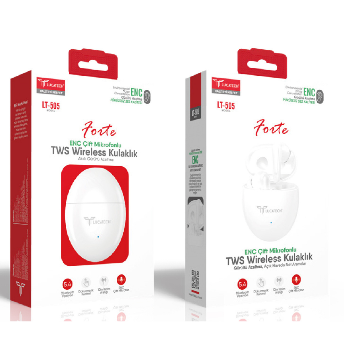 Lucatech LT-505 TWS Wireless Bluetooth 5.4 Kulaklık ENC I Toptan Satış
