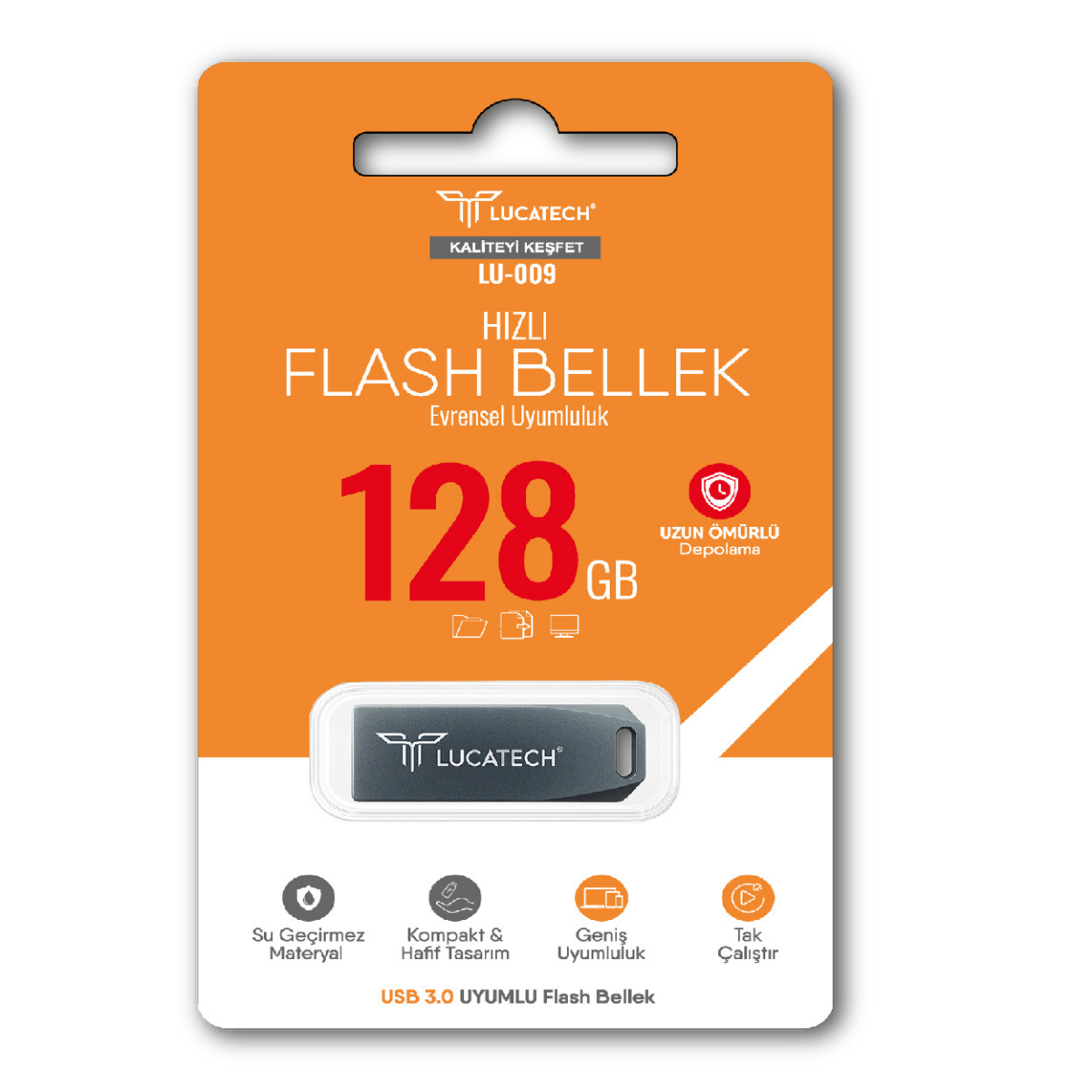 Lucatech LU-009 128 GB USB 3.0 Hızlı Flash Bellek - Toptan Satış