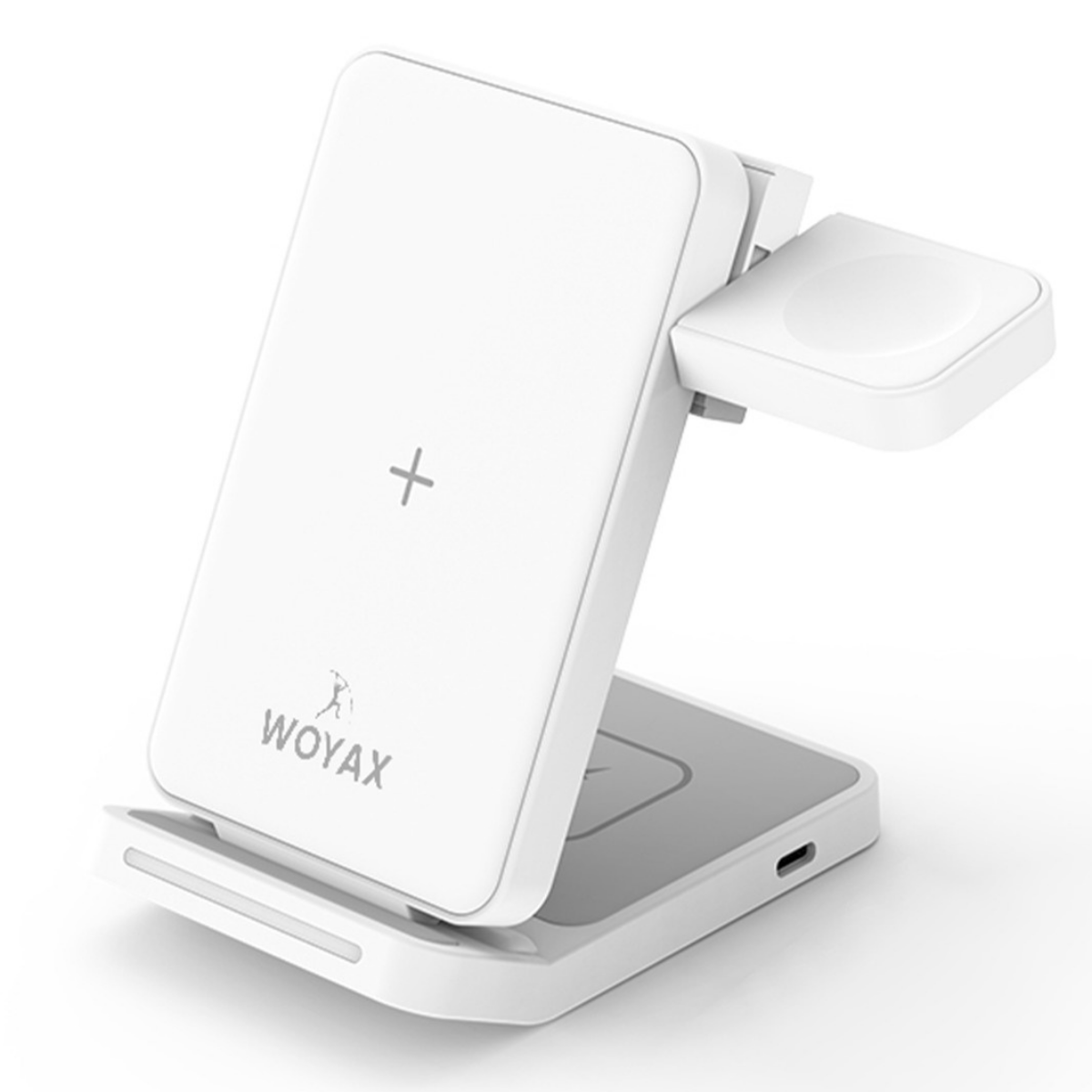 Woyax Wireless Kablosuz Şarj Standı Katlanabilir Watch iPhone Android Telefon Saat Kulaklık Uyumlu I Toptan Satış