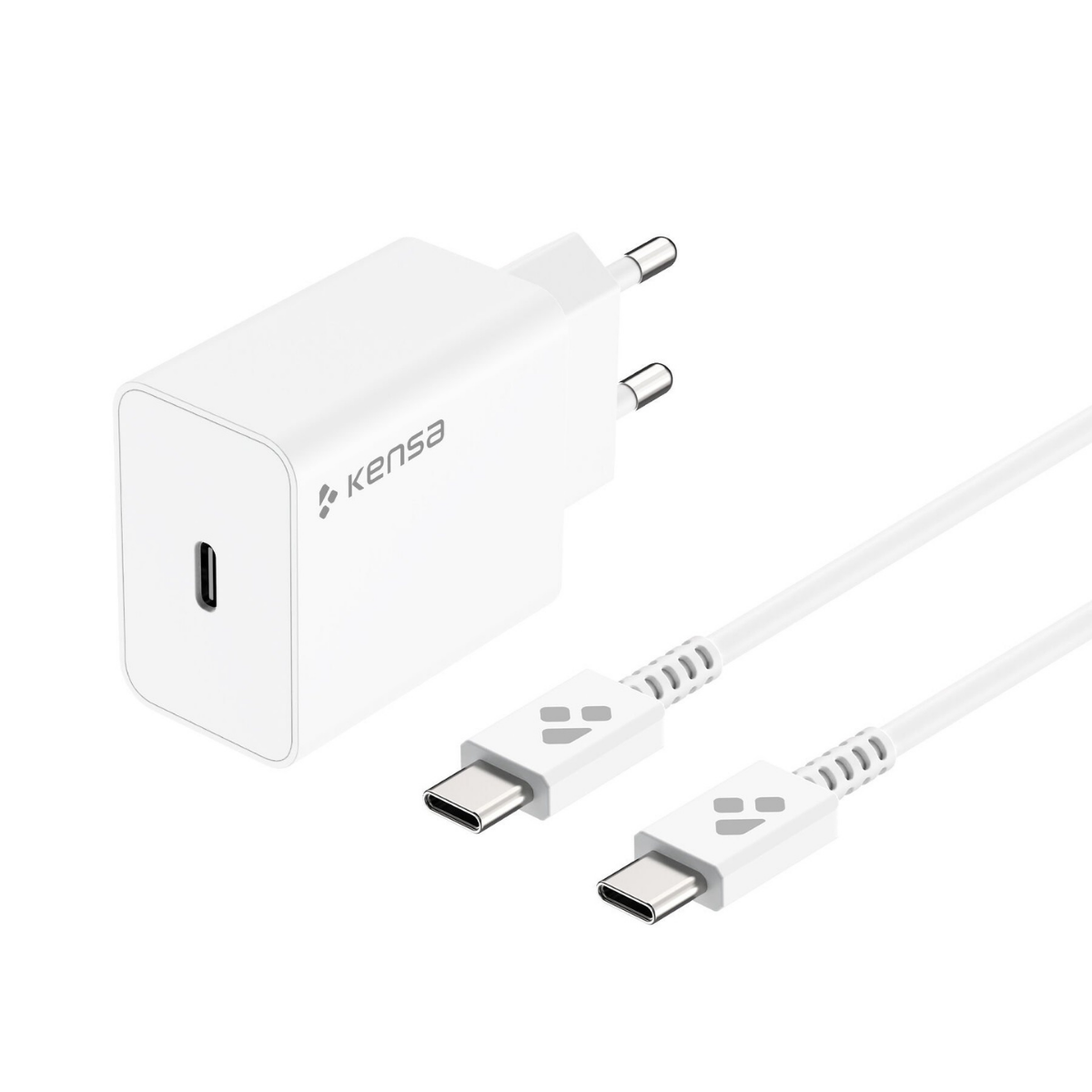 Kensa QC-45 I 45W Typce Yüksek Hızlı Akıllı Şarj Seti Siyah I Toptan Satış